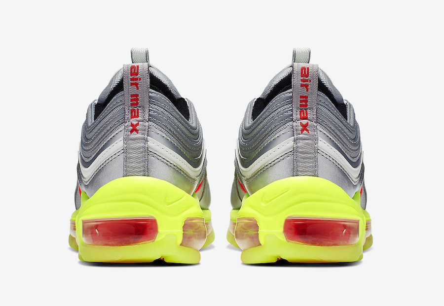 Nike Air Max 97 Silver Red Volt BQ8437-002 Release Date Info