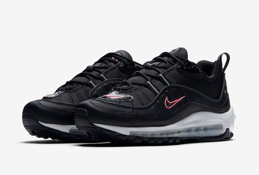 nike air max 98 black and pink