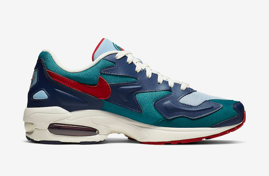 Nike Air Max2 Light Blue Teal Red CK2958-361 Release Date Info