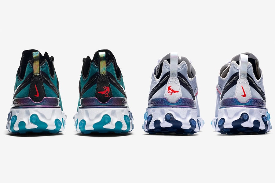 Nike React Element 55 Releasing in Two Colorways Inspired by the Magpie Bird