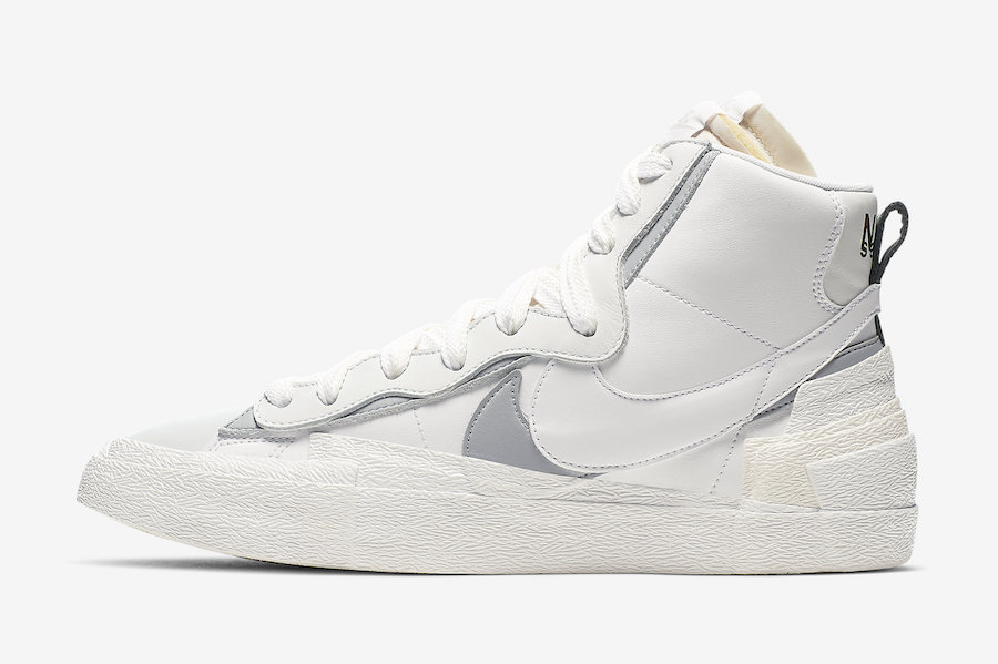 Sacai Nike Blazer Mid White Wolf Grey BV0072-100 Release Date Info