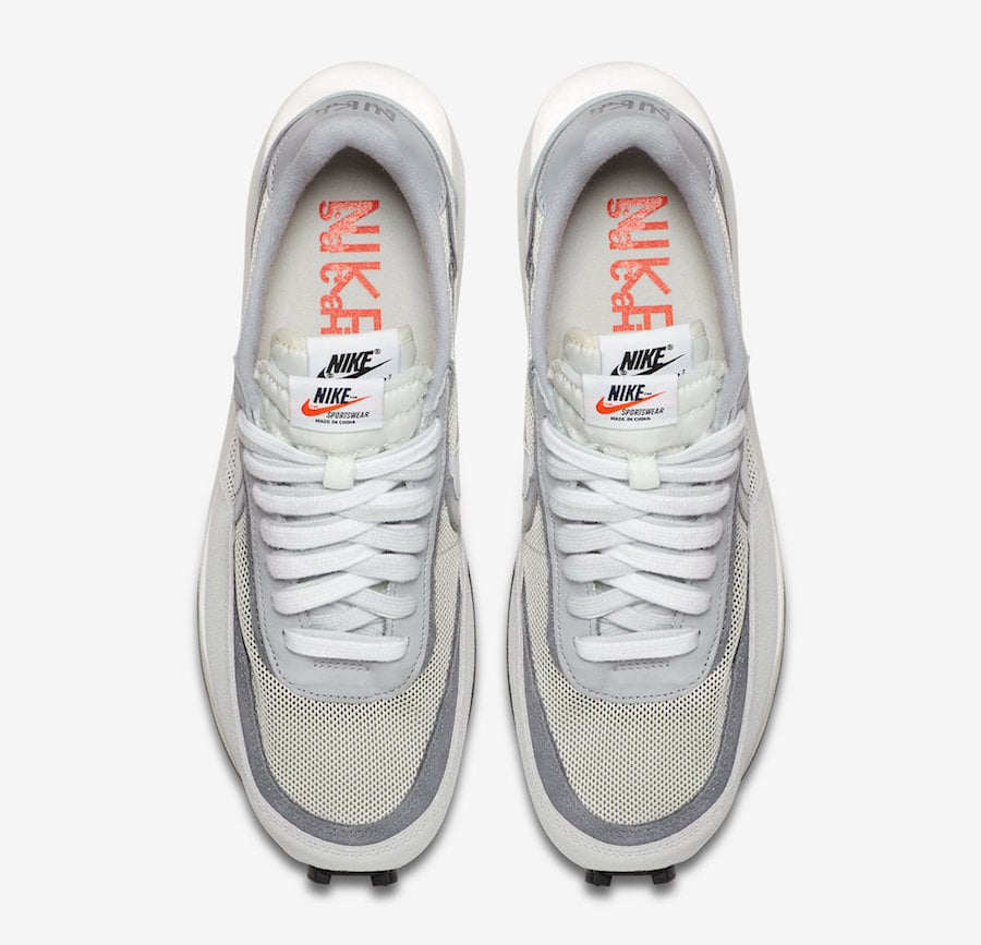 sacai Nike LDWaffle White Wolf Grey Black BV0073-100 Release Date Info