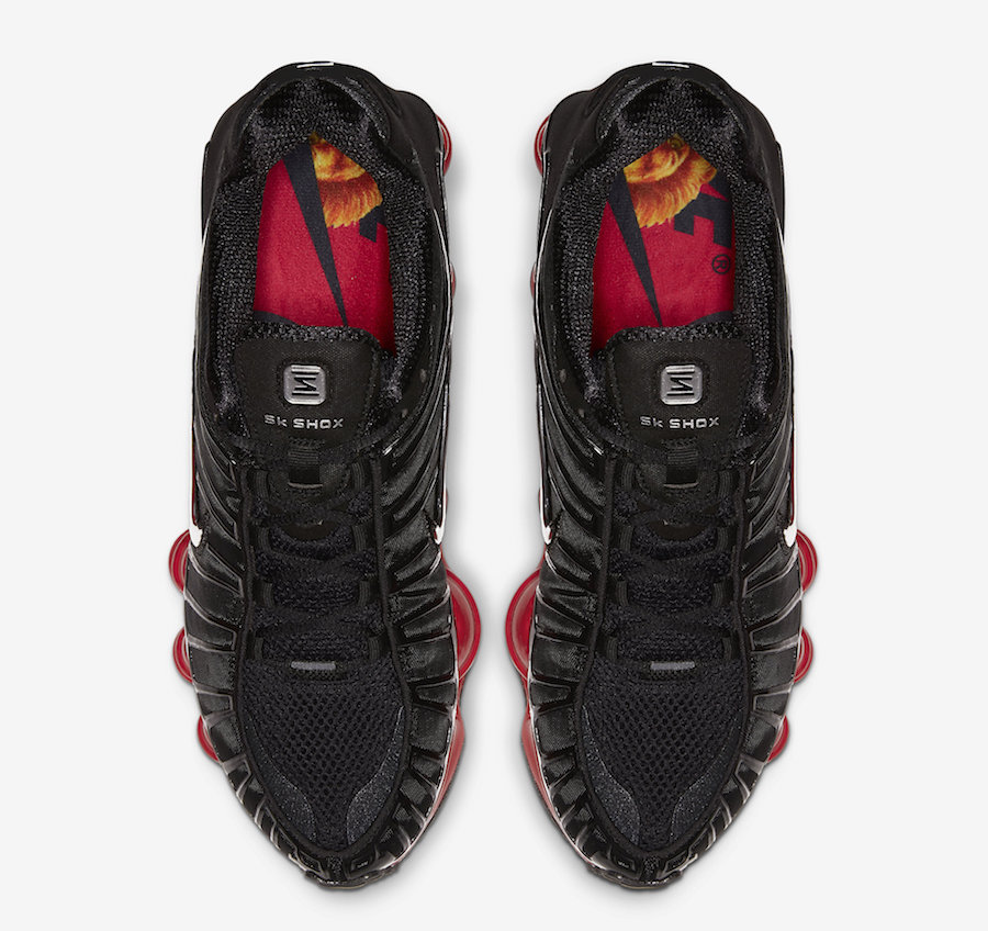 Skepta Nike Shox TL Black Metallic Silver University Red CI0987-001 Release Date