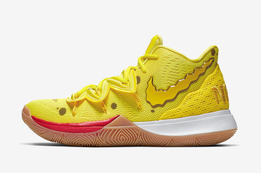 SpongeBob SquarePants Nike Kyrie 5 SpongeBob CJ6951-700 Release Date Info