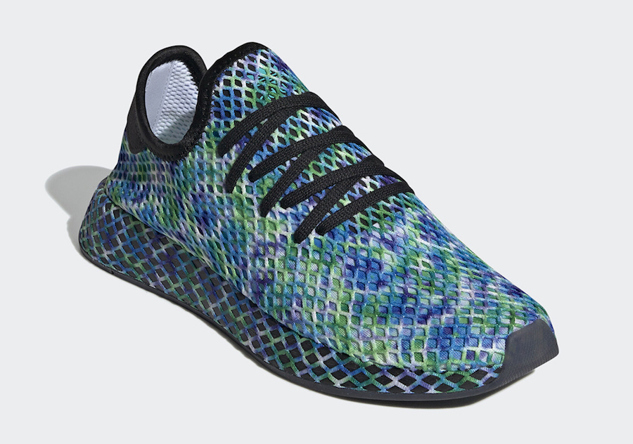 adidas Deerupt Runner Aqua Tie-Dye Print EE5671 Release Date Info