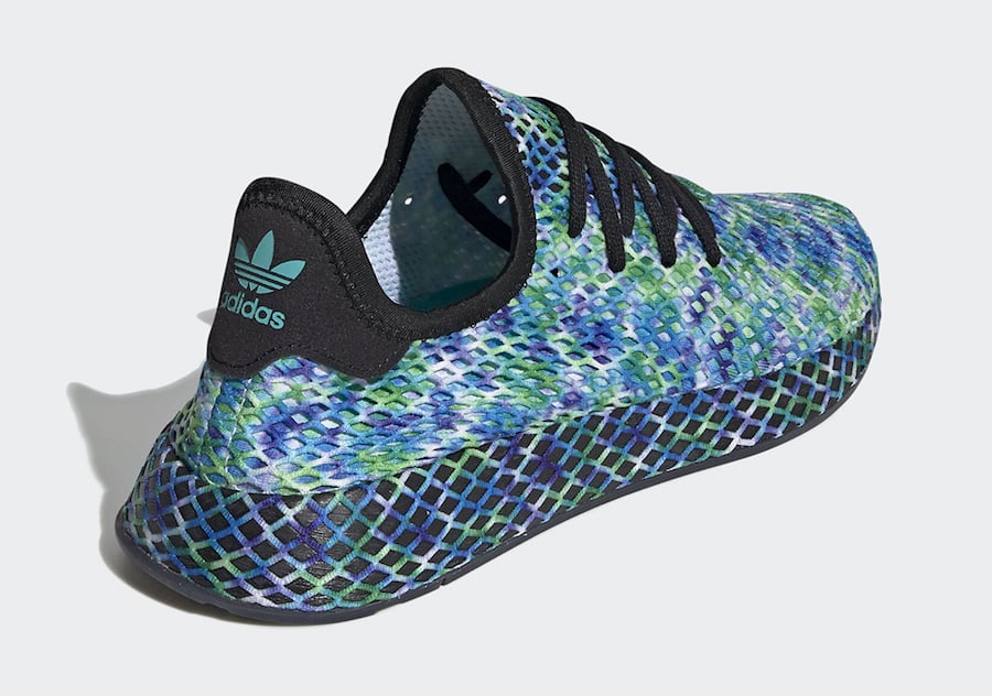adidas Deerupt Runner Aqua Tie-Dye Print EE5671 Release Date Info