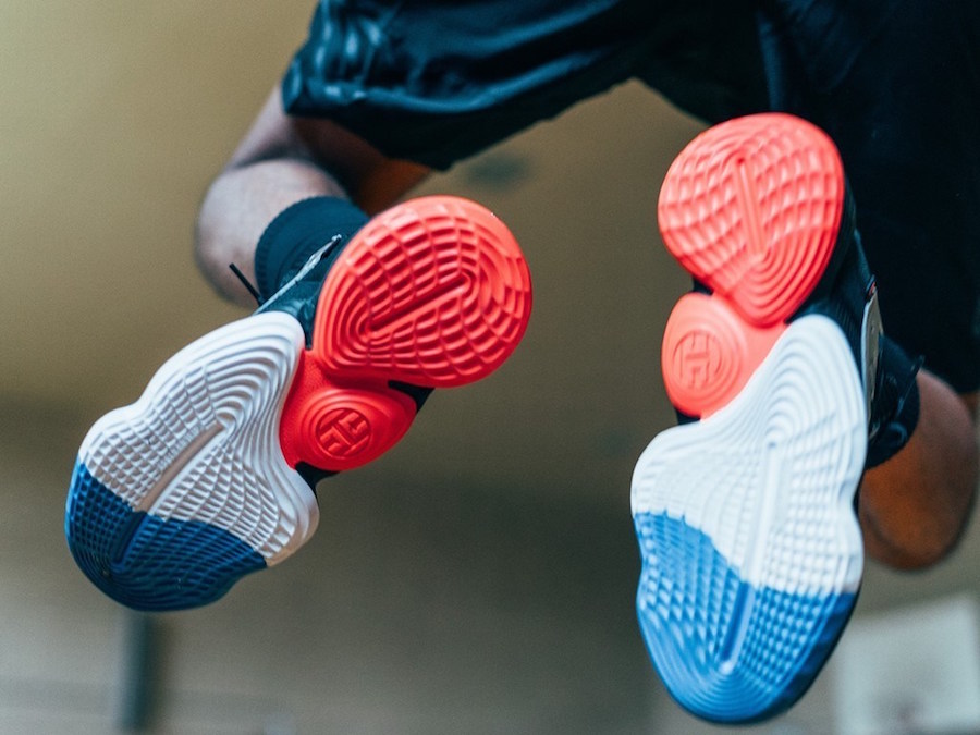 pink and blue harden 4