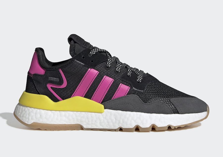 adidas Nite Jogger Black Shock Pink Gum EG2955 Release Date Info