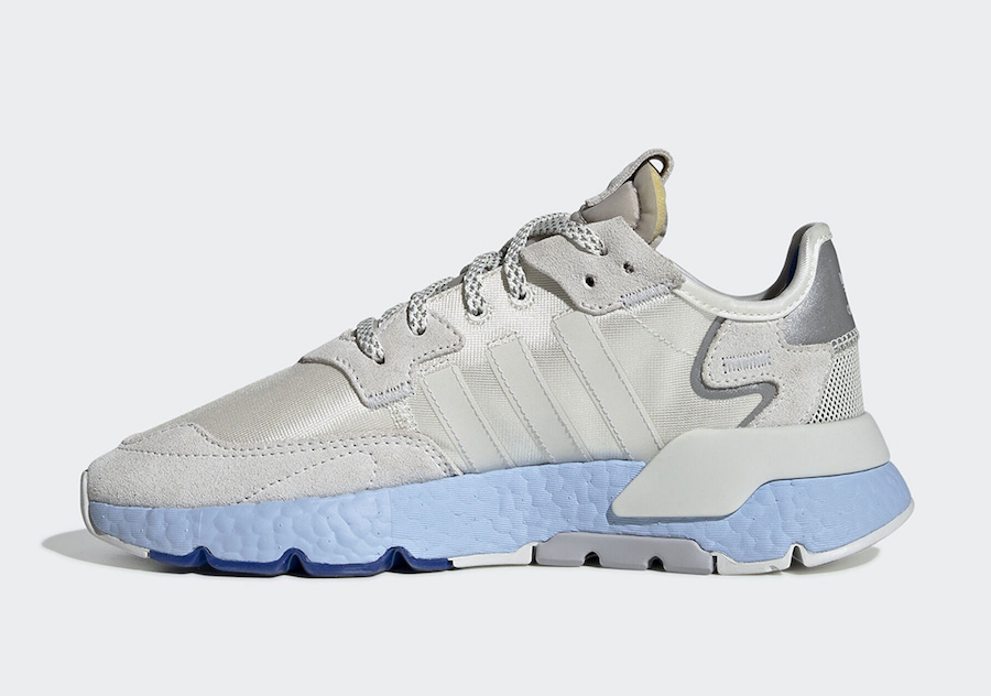 adidas Nite Jogger Grey Silver Blue Boost EE5910 Release Date Info