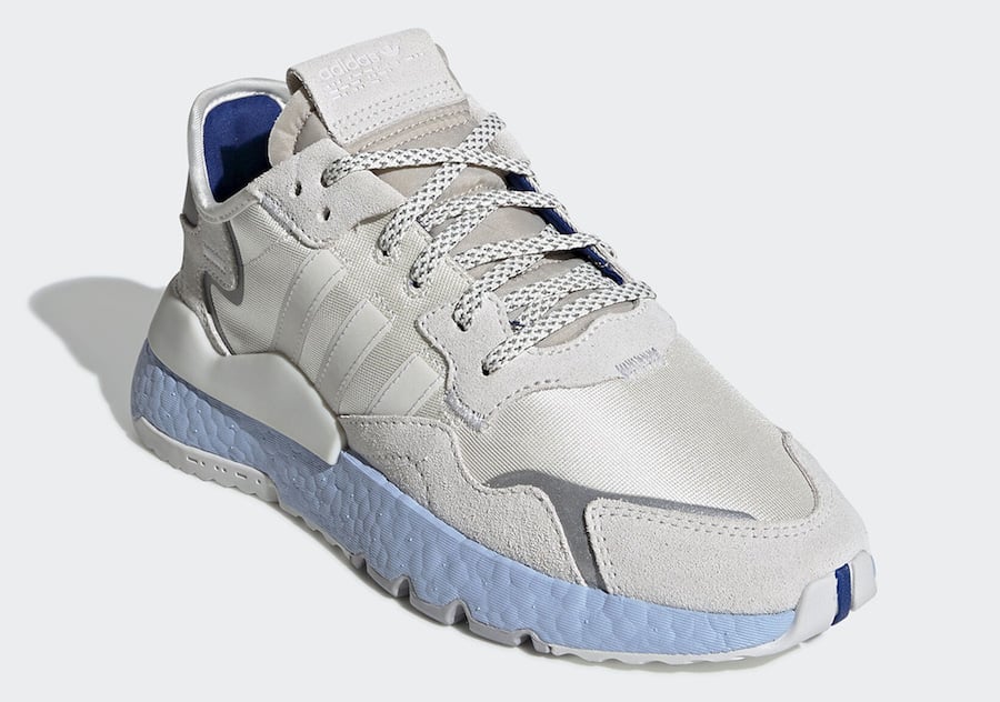 adidas Nite Jogger Grey Silver Blue Boost EE5910 Release Date Info