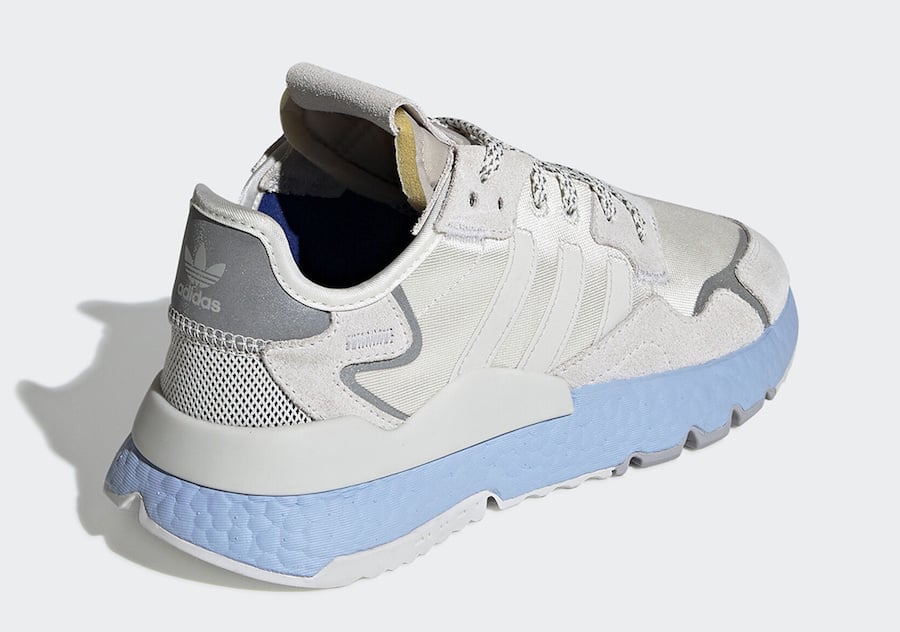 adidas Nite Jogger Grey Silver Blue Boost EE5910 Release Date Info