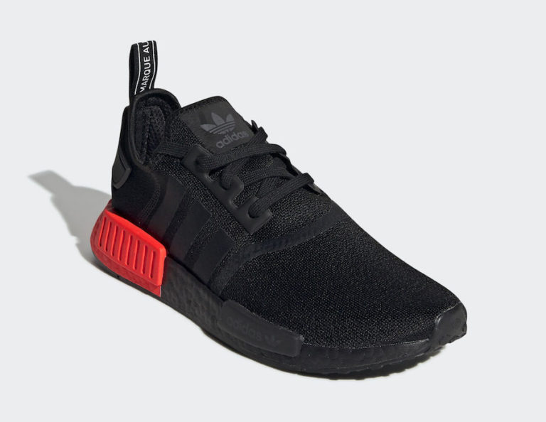 nmd core black solar red