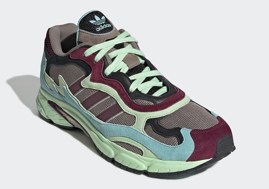 adidas Temper Run Green Maroon EE7741 Release Date Info