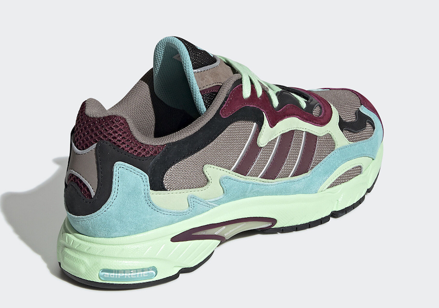 adidas Temper Run Green Maroon EE7741 Release Date Info