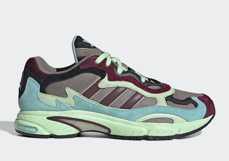 adidas Temper Run Green Maroon EE7741 Release Date Info