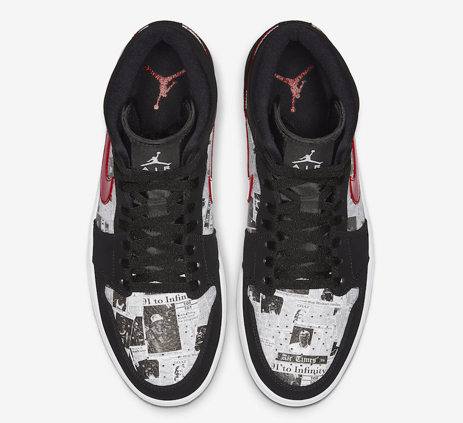 Air Jordan 1 Mid SE Newspaper 852542-061 Release Date Info