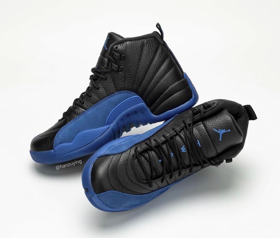 jordan 12 blue black