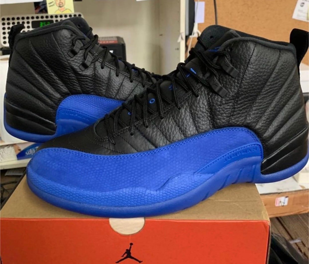 jordan 12 black blue