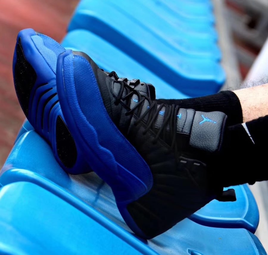 jordan 12 game royal on feet