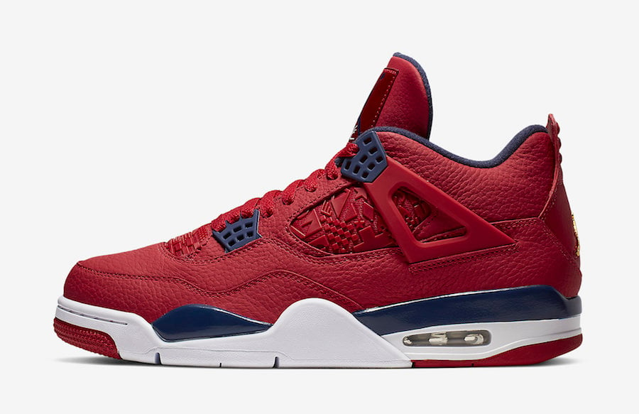 red white and blue jordan 4