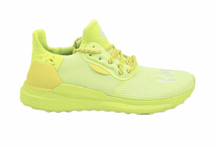 BBC Pharrell adidas Solar Hu Frozen Yellow Now Is Her Time Release Date Info