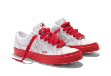 converse one star perforated leather