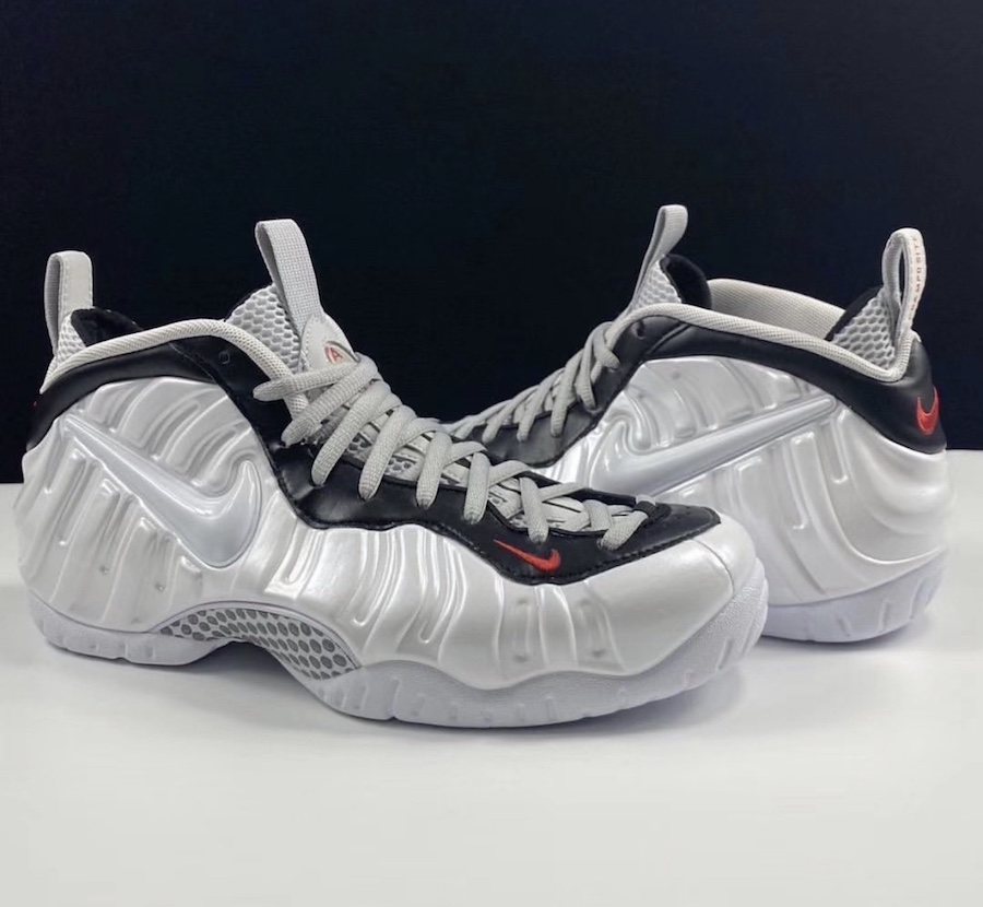 white and black foamposite