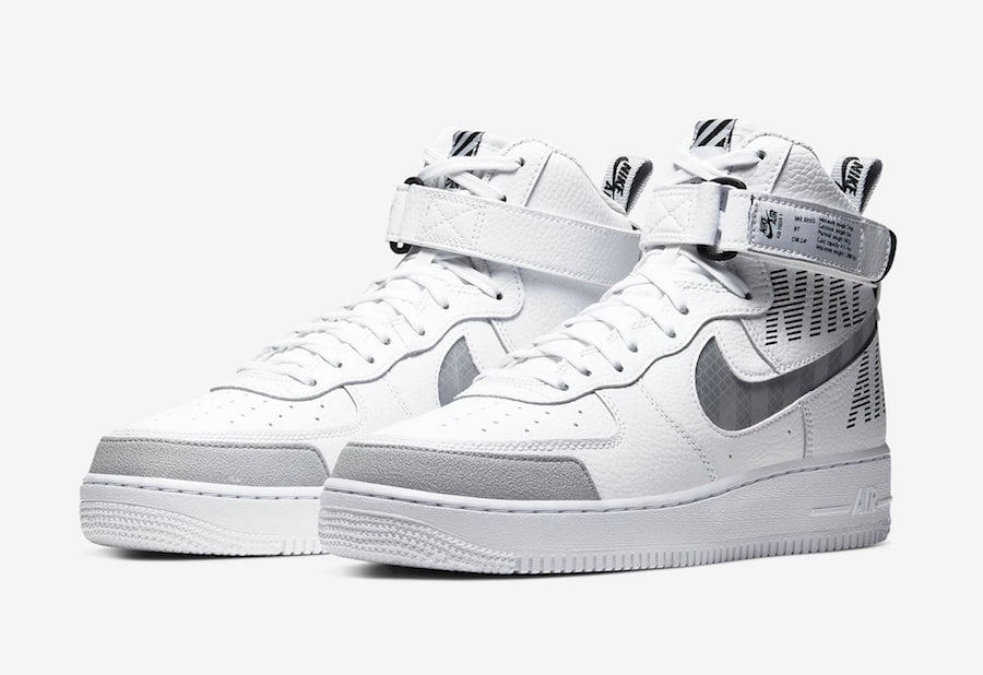 Nike Air Force 1 High with New Branding in White