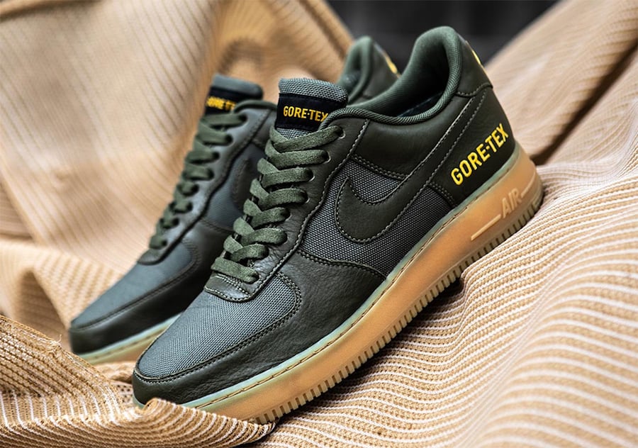 Nike Air Force 1 Low Gore-Tex Olive Green Gum Release Date