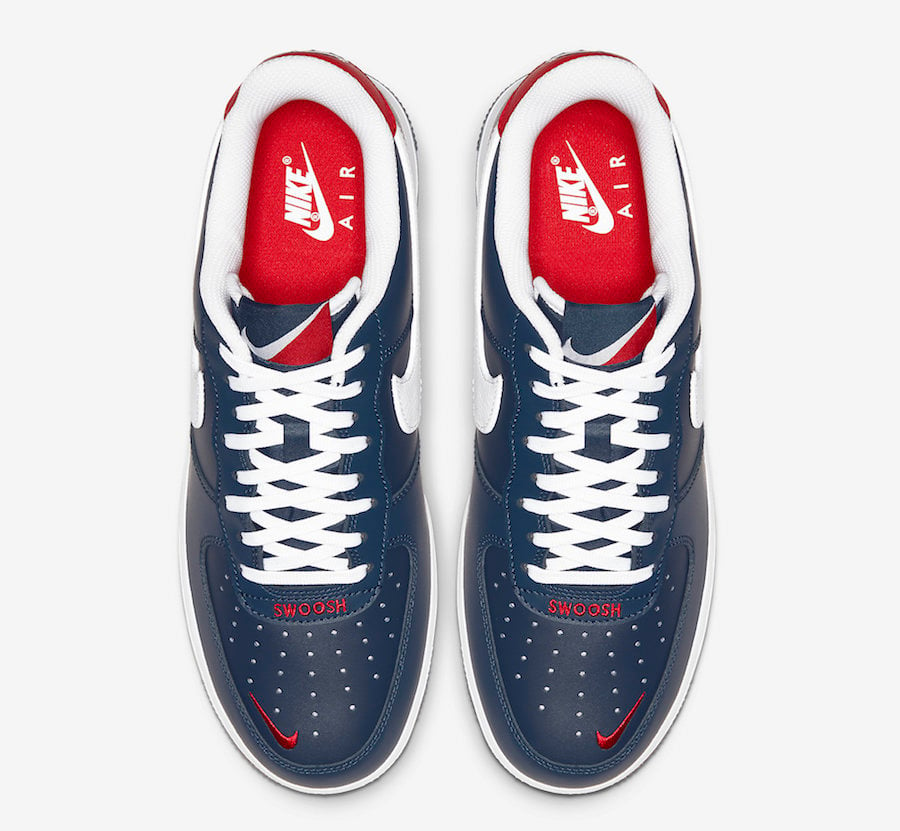 Nike Air Force 1 Low Obsidian University Red White CI8731-400 Release Date Info