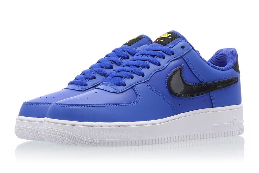 air force 1 removable swoosh blue