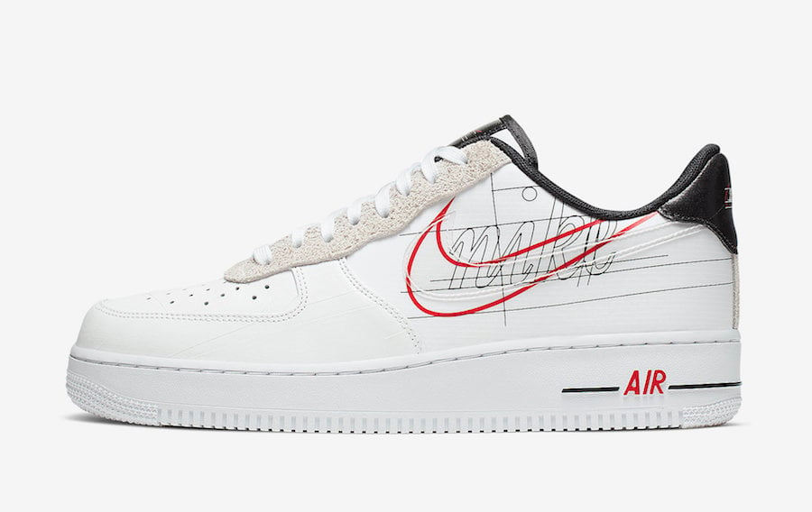 Nike Air Force 1 Script Swoosh CK9257-100 Release Date Info