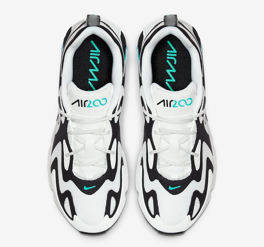Nike Air Max 200 White Black Teal AT6175-105 Release Date Info