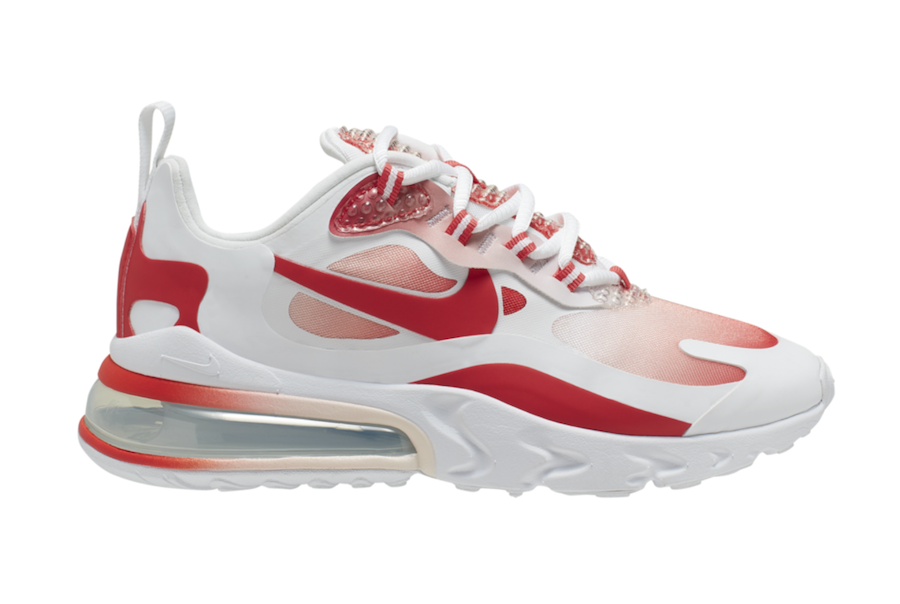 air max 270 react white red