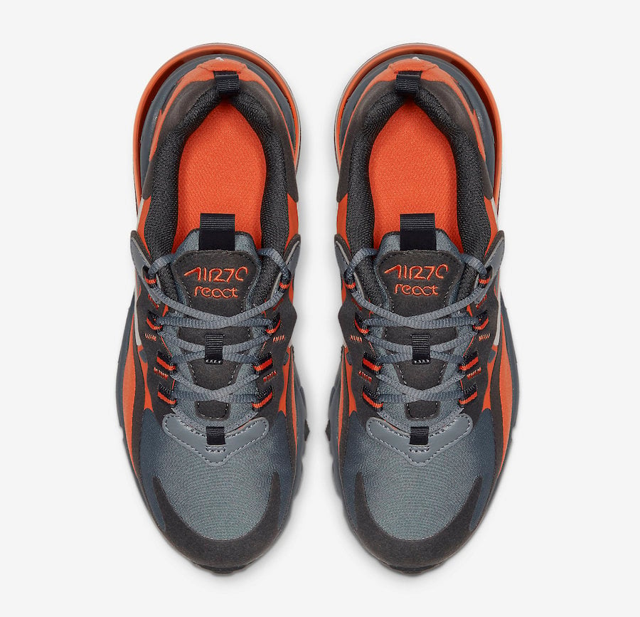 Nike Air Max 270 React Grey Orange BQ0103-006 Release Date Info