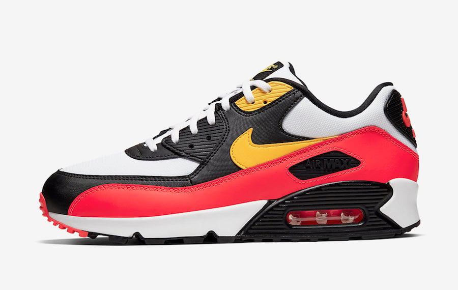 Nike Air Max 90 Black Yellow Crimson AJ1285-109 Release Date Info