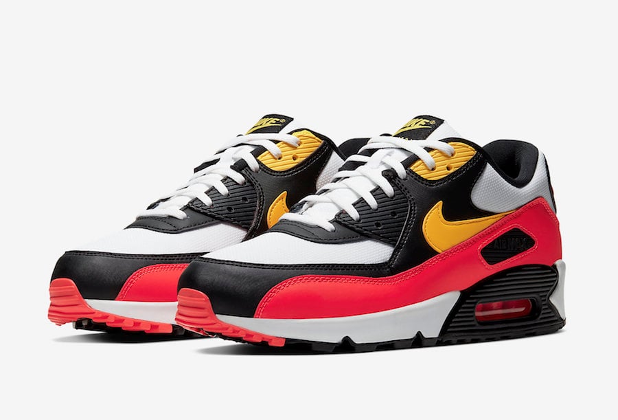 Nike Air Max 90 Black Yellow Crimson AJ1285-109 Release Date Info Nike Air Max 90 Black Yellow Crimson AJ1285-109 Release Date Info