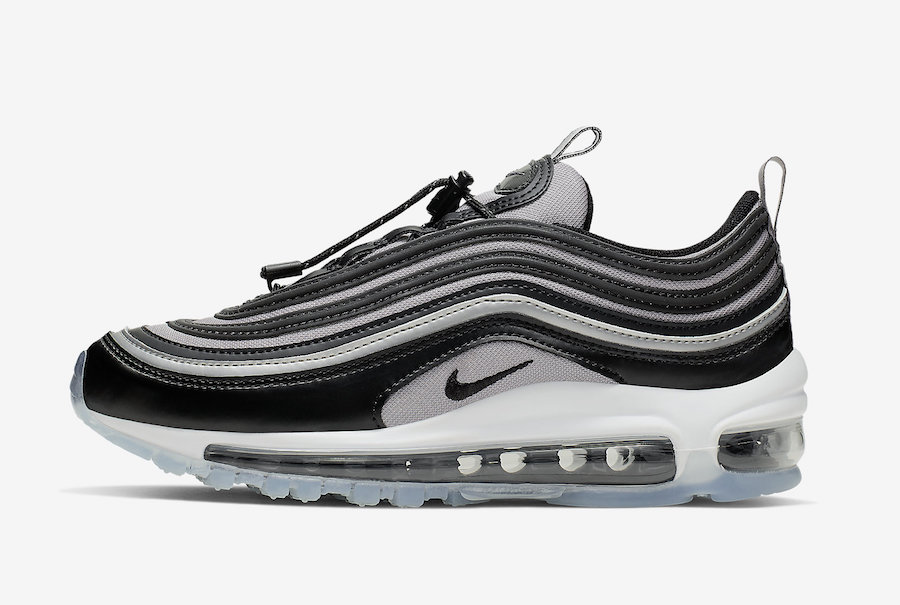 black and grey air max 97