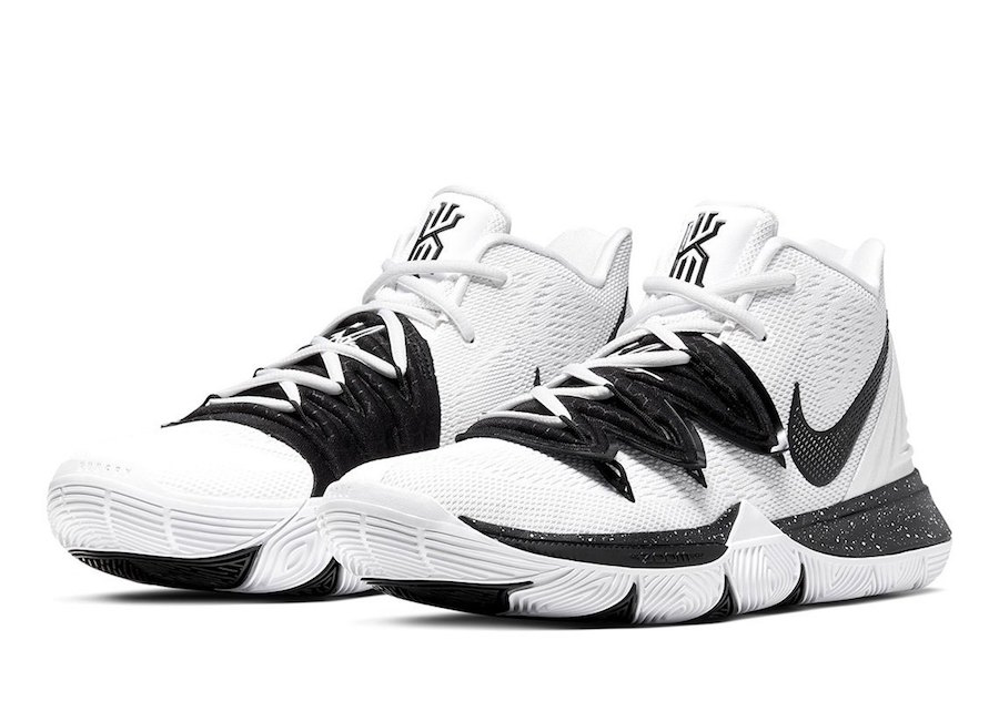 Nike Kyrie 5 TB Team Bank White Black Release Date Info Nike Kyrie 5 TB Team Bank White Black Release Date Info