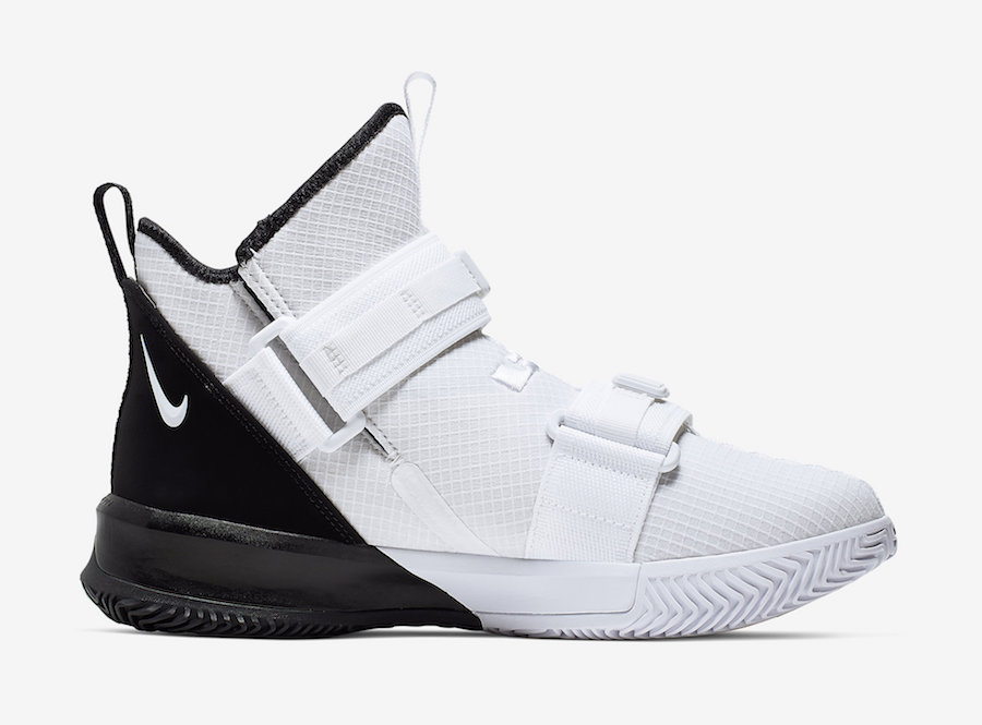 nike lebron soldier 13 black and white