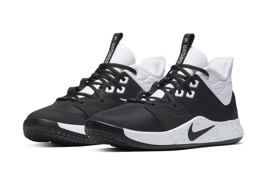 nike pg 3 black and white