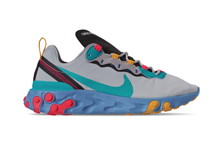 nike react element 55 grey blue