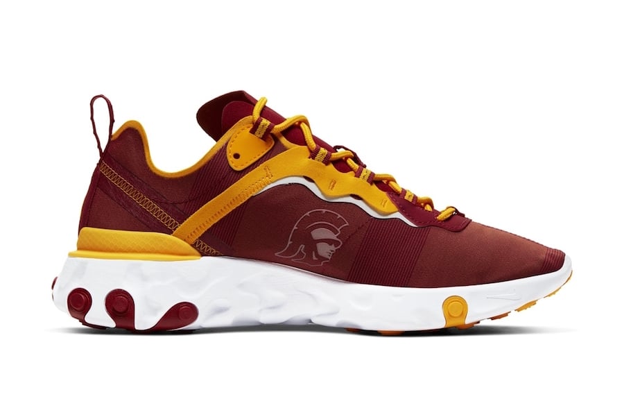 Nike React Element 55 USC Trojans Release Date Info