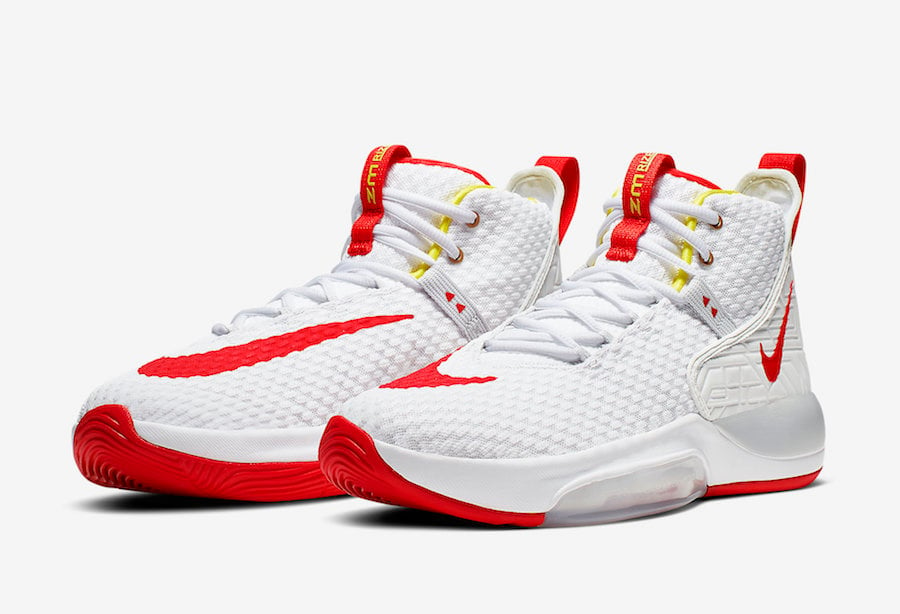 Nike Zoom Rise White Red Yellow BQ5467-100 Release Date Info