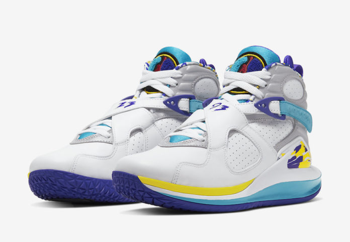 NikeCourt Air Jordan 8 White Aqua CQ4481-100 Release Date Info | SneakerFiles