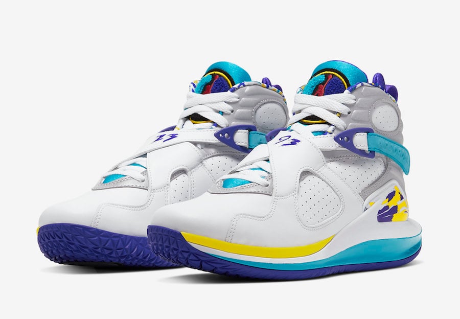 NikeCourt Air Zoom Zero x Air Jordan 8 ‘White Aqua’ Official Images