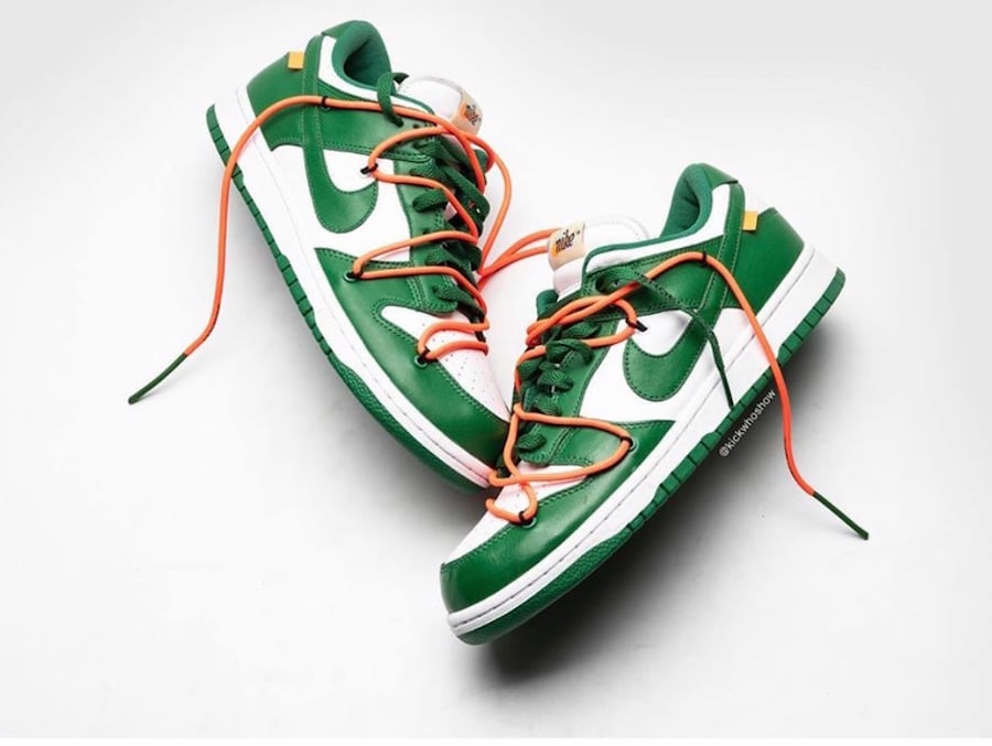 Off-White Nike Dunk Low Pine Green CT0856-100 Release Date