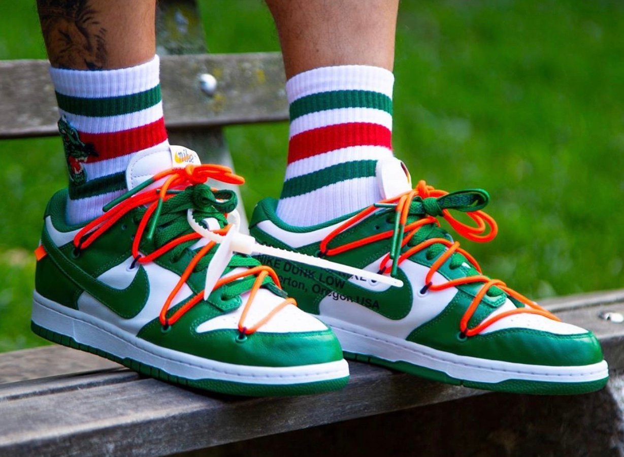 Off-White Nike Dunk Low Pine Green CT0856-100 Release Info Price