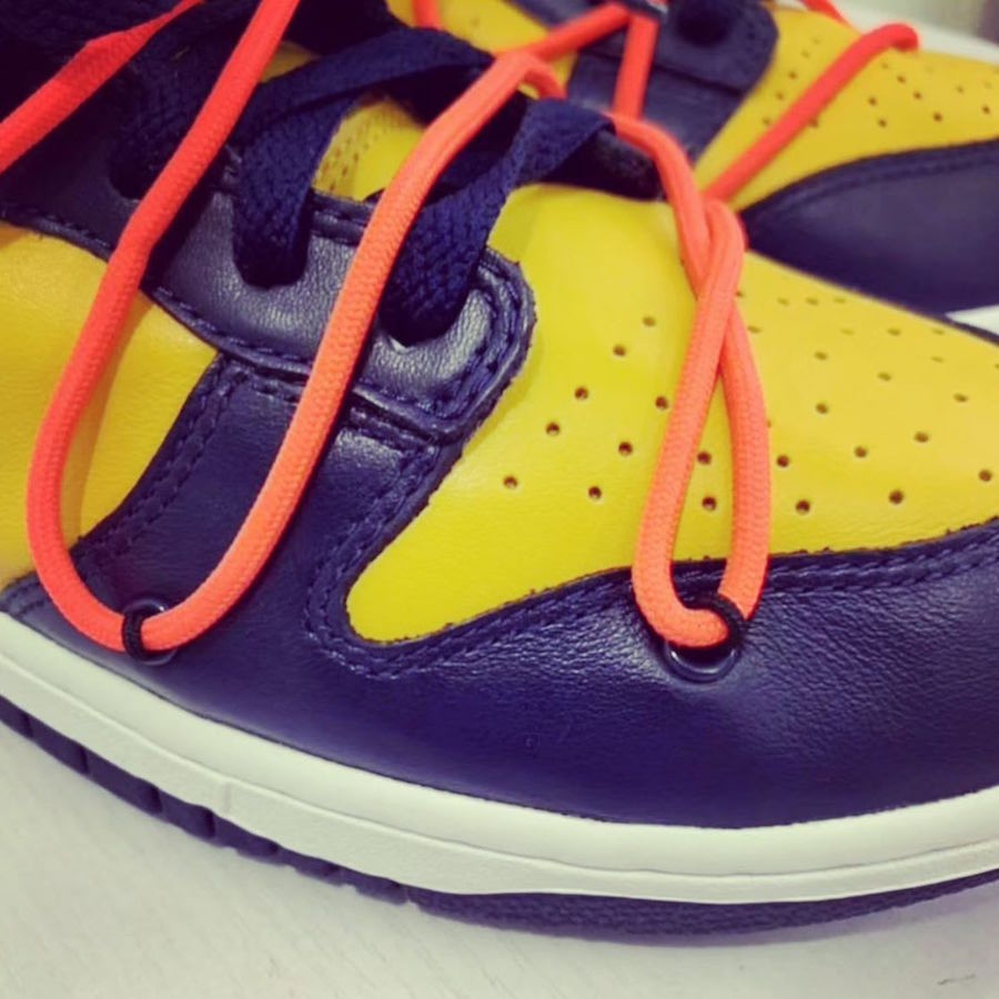 Off-White Nike Dunk Low University Gold Midnight Navy CT0856-700 Release Date Info