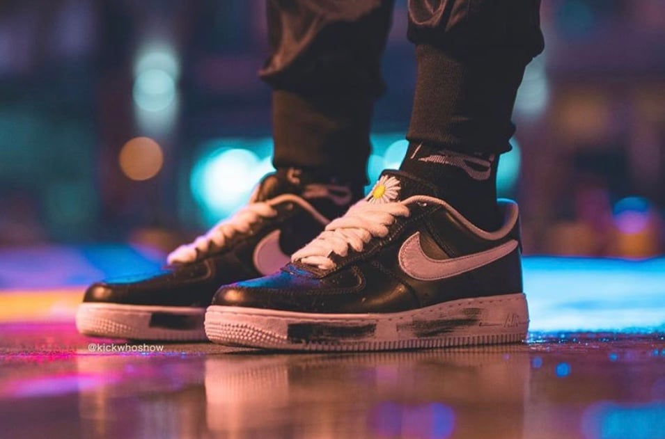 PEACEMINUSONE Nike Air Force 1 Low Black White On Feet Release Date